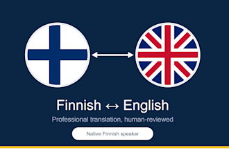 translate finnish to english accurately