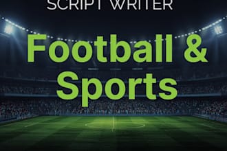 write engaging youtube script for sports and football