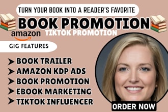 do booktok promotion book trailer tiktok influencer book promotion amazon kdp