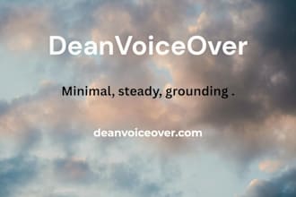 record a calming meditation, sleep story or relaxation voice over