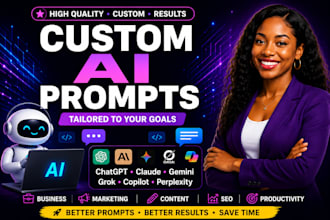 create custom chatgpt ai prompts for business and content