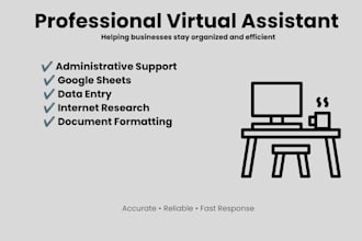 be your virtual assistant for admin tasks