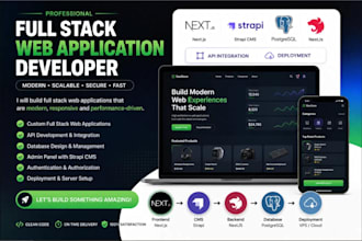 build a full stack web application using nextjs and strapi