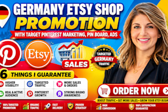 do germany etsy store promotion with target pinterest marketing, pin board, ads