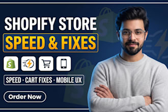 fix bugs, optimize speed and improve your shopify store