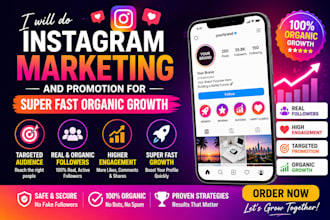do instagram marketing and promotion for super fast organic growth