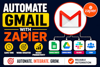 automate gmail with zapier google sheets and API integration