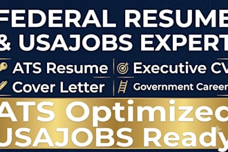 ats federal resume, usajobs resume, executive CV and government career documents