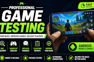 beta test your game and provide detailed bug reports