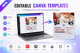 redesign your ai generated images into fully editable canva templates