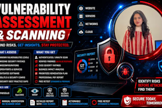 do a vulnerability assessment and scan with a detailed security report