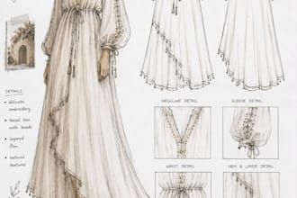 draw fashion sketches and illustrations