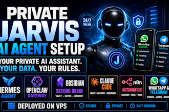 setup openclaw hermes agent jarvis ai obsidian dashboard second brain whatsapp