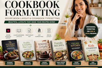 do adobe indesign cookbook formatting, recipe book layout, cookbook typesetting