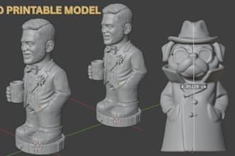 convert 2d image to high quality 3d model, png to stl, svg to stl, obj