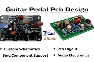 design custom guitar pedal pcb for DIY audio devices and boutique builders