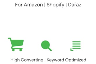 write SEO product descriptions for amazon shopify and daraz