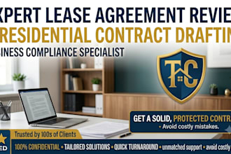 draft and review real estate lease agreements or tenancy contracts