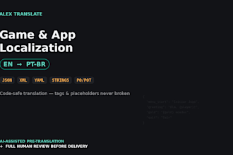 localize your game or app to brazilian portuguese