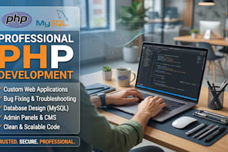 develop a custom PHP website with admin panel and upload to cpanel