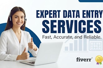 do accurate data entry, and google sheets work