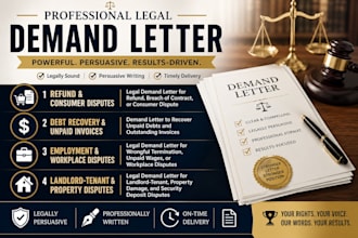 draft a professional demand letter to recover unpaid debts and invoices