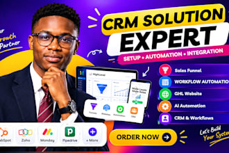 zoho CRM gohighlevel hubspot CRM automation  monday com crm zapier integration
