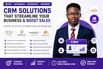 zoho CRM gohighlevel hubspot CRM automation  monday com crm zapier integration
