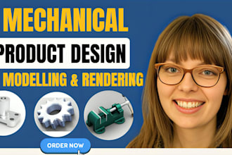 do 3d cad design, 3d product design, cad modeling for manufacturing