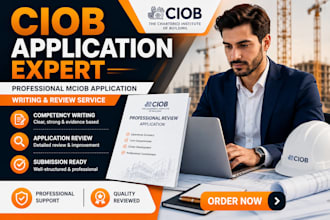 write and review your ciob professional review application for mciob