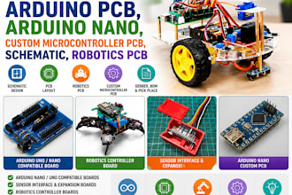 do arduino pcb, arduino nano, custom microcontroller pcb schematic, robotics pcb