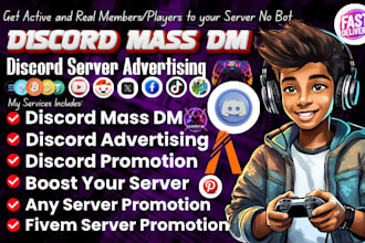 discord mass dm, discord server promotion and discord growth discord advertising