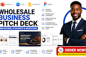 design retail wholesale business pitch deck