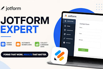 create professional jotform forms, workflows, automations, and integrations