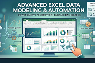 automate excel using formulas, power query and power pivot
