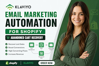 create klaviyo email marketing automation for shopify abandoned cart recovery