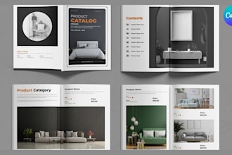 design b2b wholesale product catalog brochure construction equipment manufacture