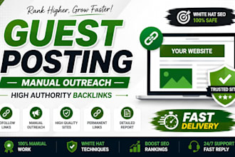 publish guest posts on high DR websites