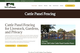 build squarespace fence contractor website installation website