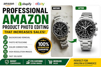 edit product photos for amazon, ebay, shopify and daraz