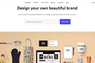 design looka website redesign webflow framer looka website
