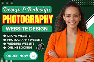 design photography website, online booking, drone website, wedding website