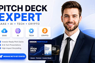 create saas pitch deck, ai pitch deck, tech pitch deck, crypto pitch deck expert