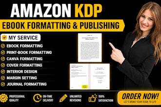 do children book formatting, interior layout design, and kdp paperback cover