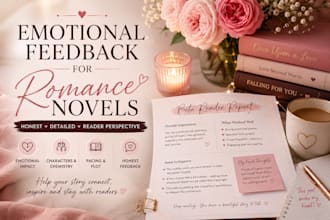 provide emotional feedback for your romance novel