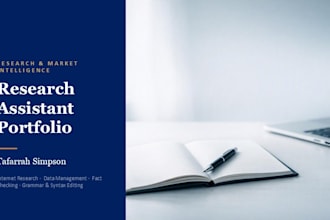 be your professional research assistant