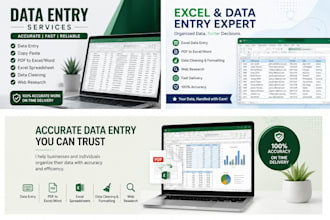 create excel attendance sheets, timesheets and do data entry
