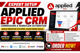 setup applied epic crm applied epic commissions applied epic workflow automation