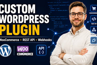 develop or fix wordpress plugin, woocommerce API, webhook, rest API integration
