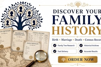 research birth, marriage, death and cencus records in family tree